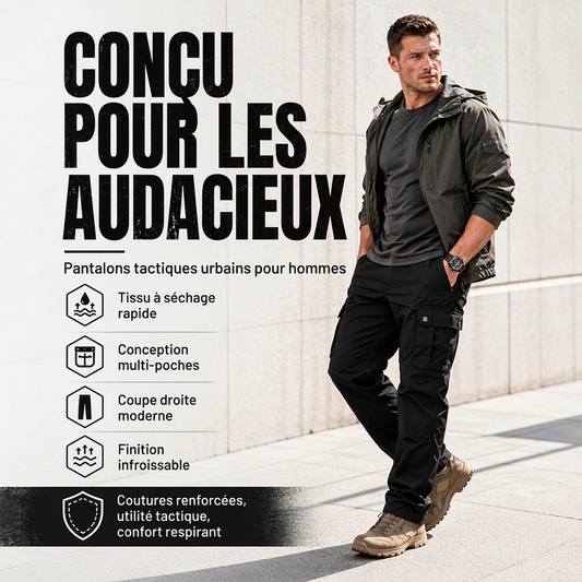 🔥 Jusqu'à 50% de réduction 🔥Pantalon cargo multipoches d'extérieur pour homme