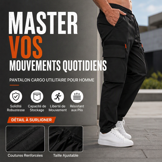 🔥 50% de réduction 🔥Pantalon cargo décontracté à plusieurs poches pour hommes