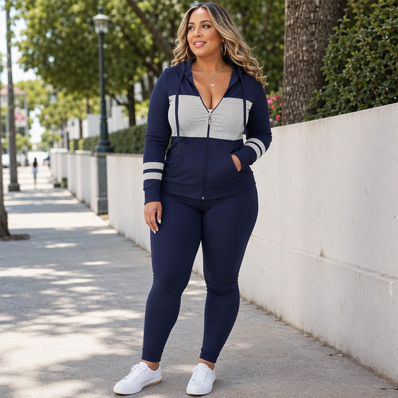 Ensemble 2 pièces sweat à capuche et pantalon pour femmes