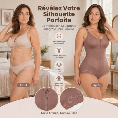 Body couvrant gainant ventre plat pour femme grande taille