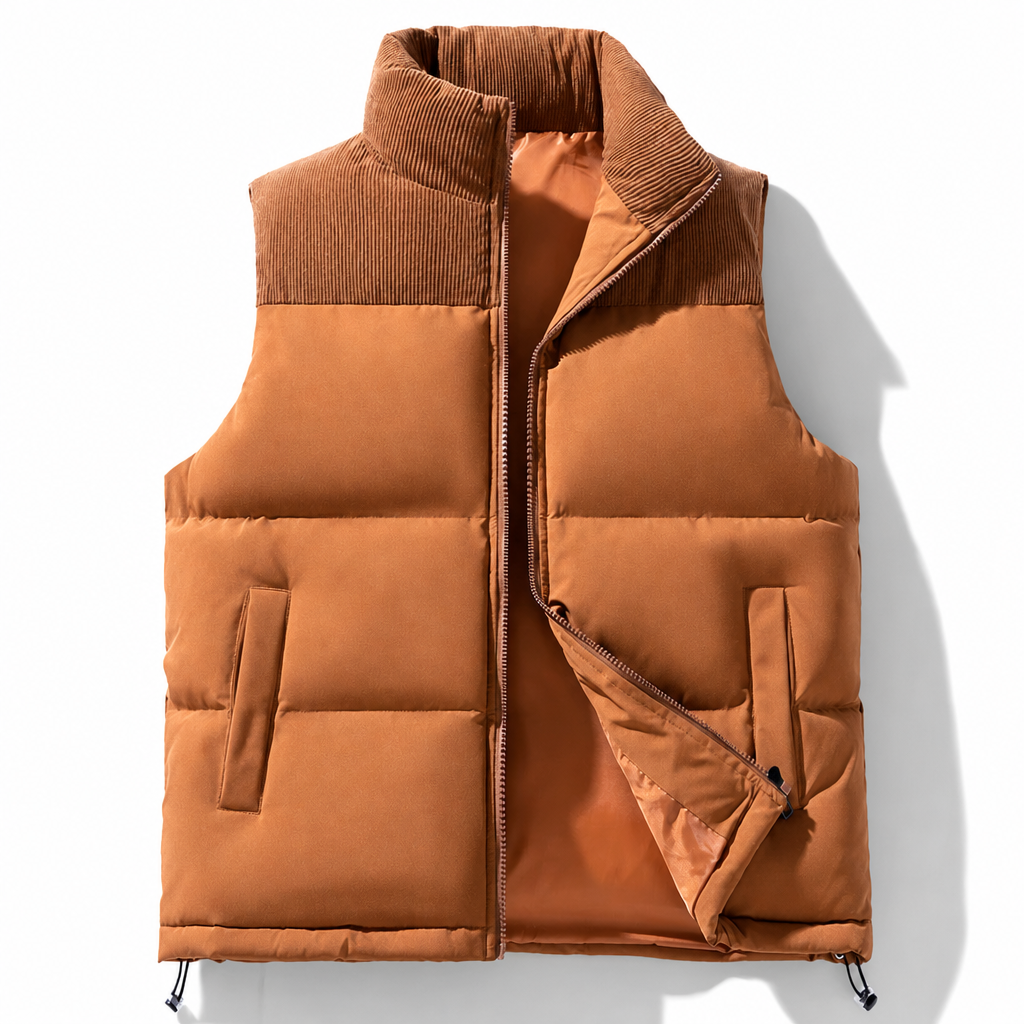 Gilet matelassé d’hiver épais et unisexe, coupe ample, rembourré de coton et assemblé, pour hommes et femmes