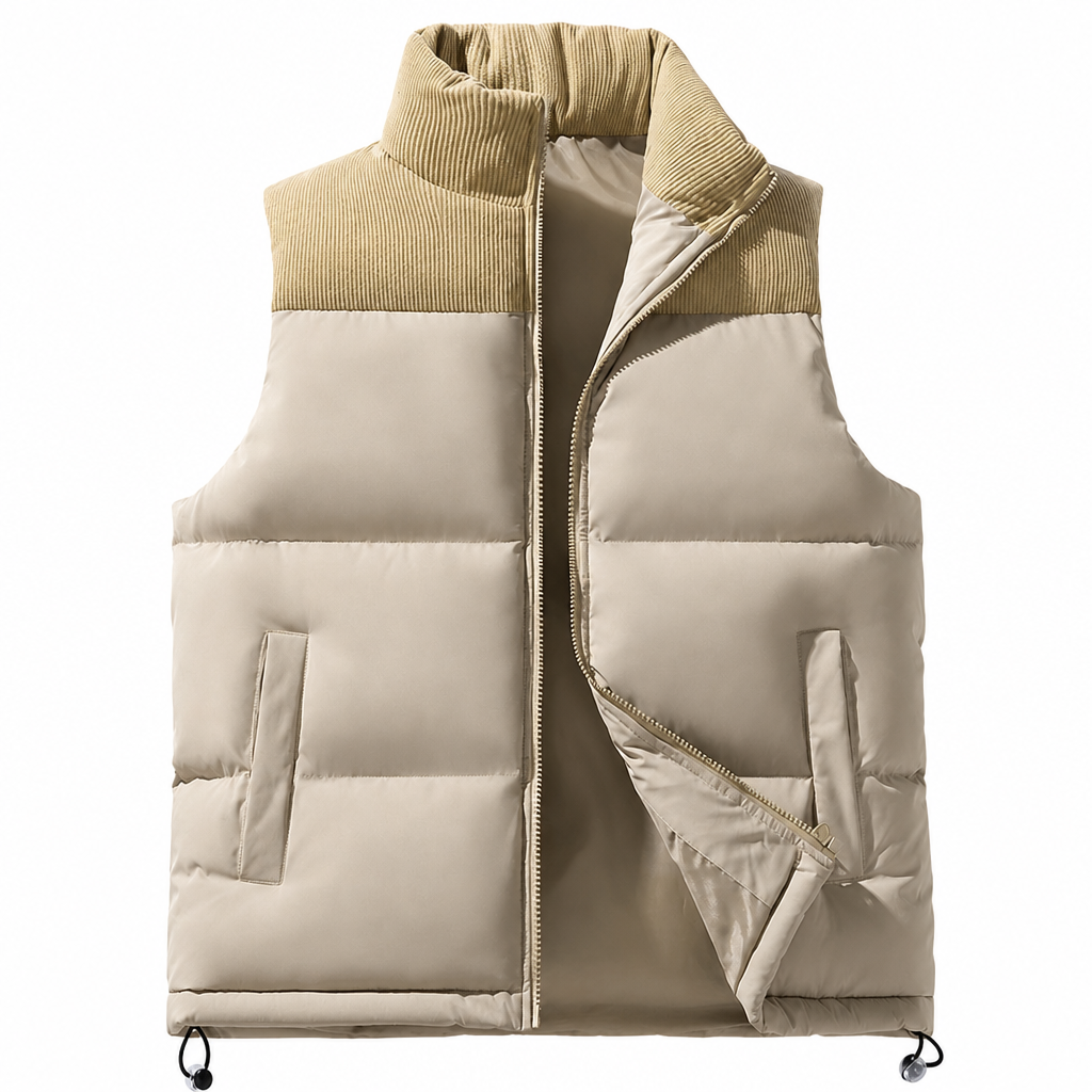 Gilet matelassé d’hiver épais et unisexe, coupe ample, rembourré de coton et assemblé, pour hommes et femmes