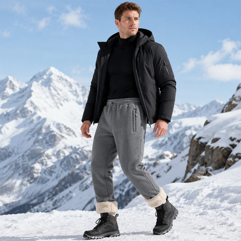 Pantalon de survêtement chaud d'hiver pour homme