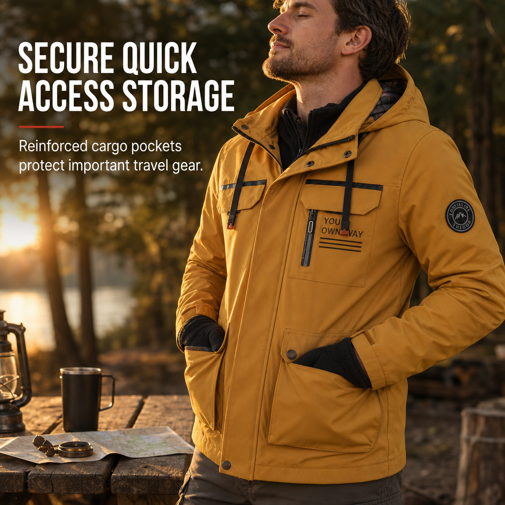 Parka chaude décontractée pour homme