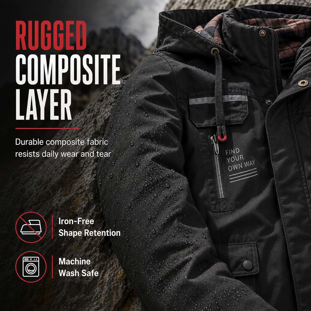 Parka chaude décontractée pour homme