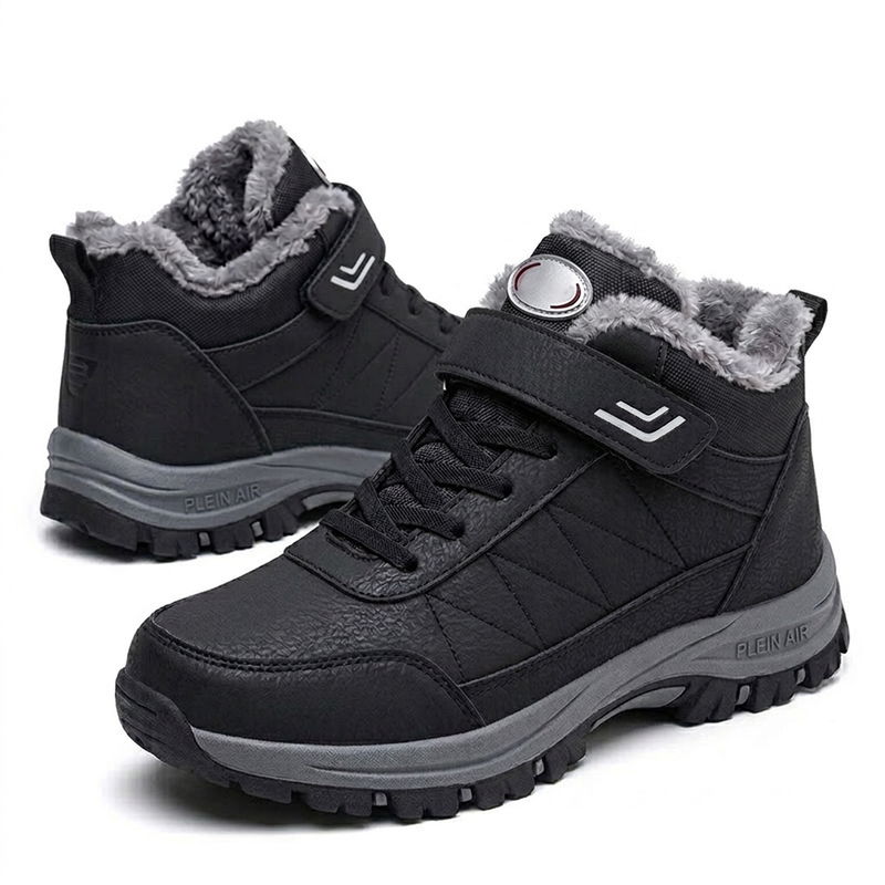 ⏳Liquidation totale⏳Bottes de neige d'hiver pour hommes avec doublure en peluche