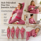 Ensemble de détente et de sport slim à rayures et blocs de couleur, haut à col rond et pantalon à manches longues pour femme
