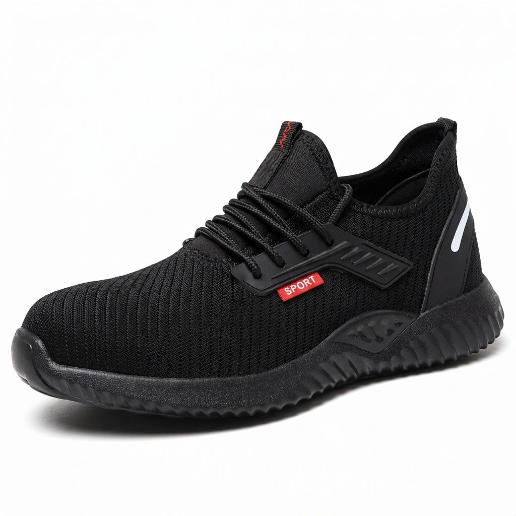 Chaussures de sécurité à embout acier pour homme, Bottines de travail respirantes légères, Chaussures de protection résistantes à la perforation
