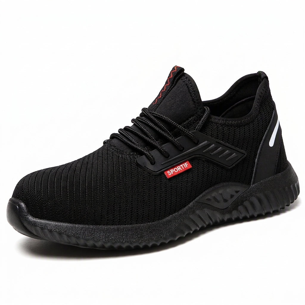 Chaussures de sécurité à embout acier pour homme, Bottines de travail respirantes légères, Chaussures de protection résistantes à la perforation