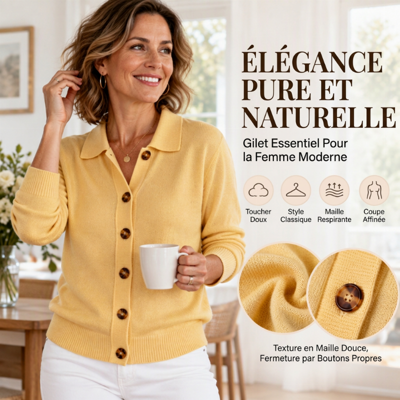 Cardigan tricoté doux et décontracté pour femmes