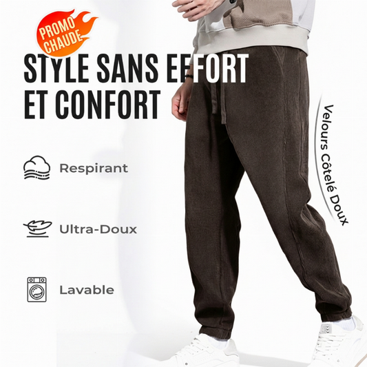 Pantalon décontracté ajusté pour homme
