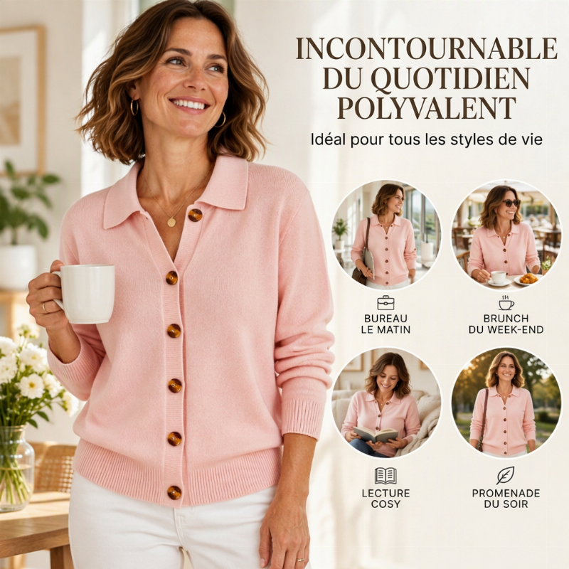 Cardigan tricoté doux et décontracté pour femmes