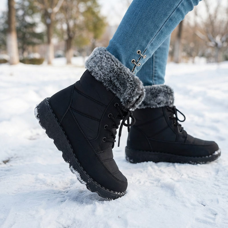 Bottes chaudes et confortables avec semelle antidérapante