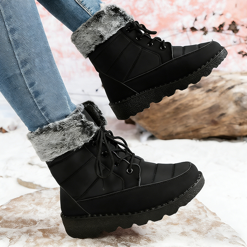 Bottes chaudes et confortables avec semelle antidérapante