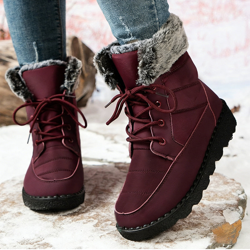 Bottes chaudes et confortables avec semelle antidérapante
