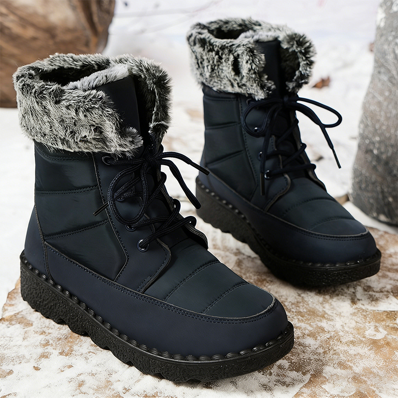 Bottes chaudes et confortables avec semelle antidérapante