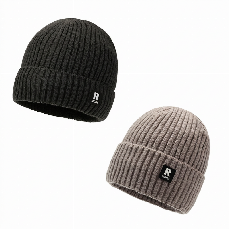 Bonnet chaud en maille slouchy pour homme