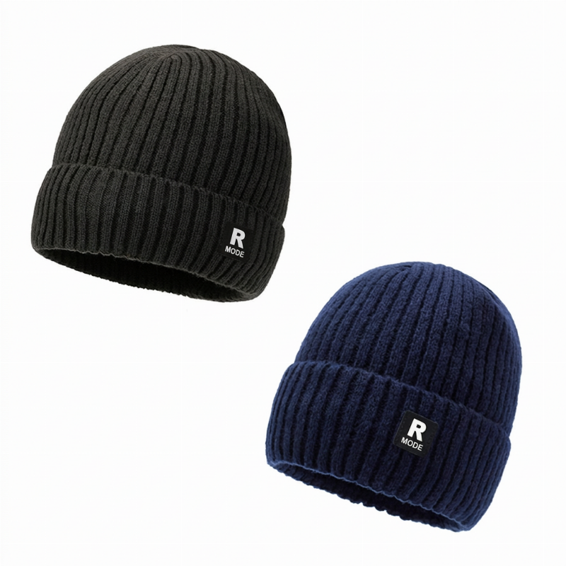 Bonnet chaud en maille slouchy pour homme