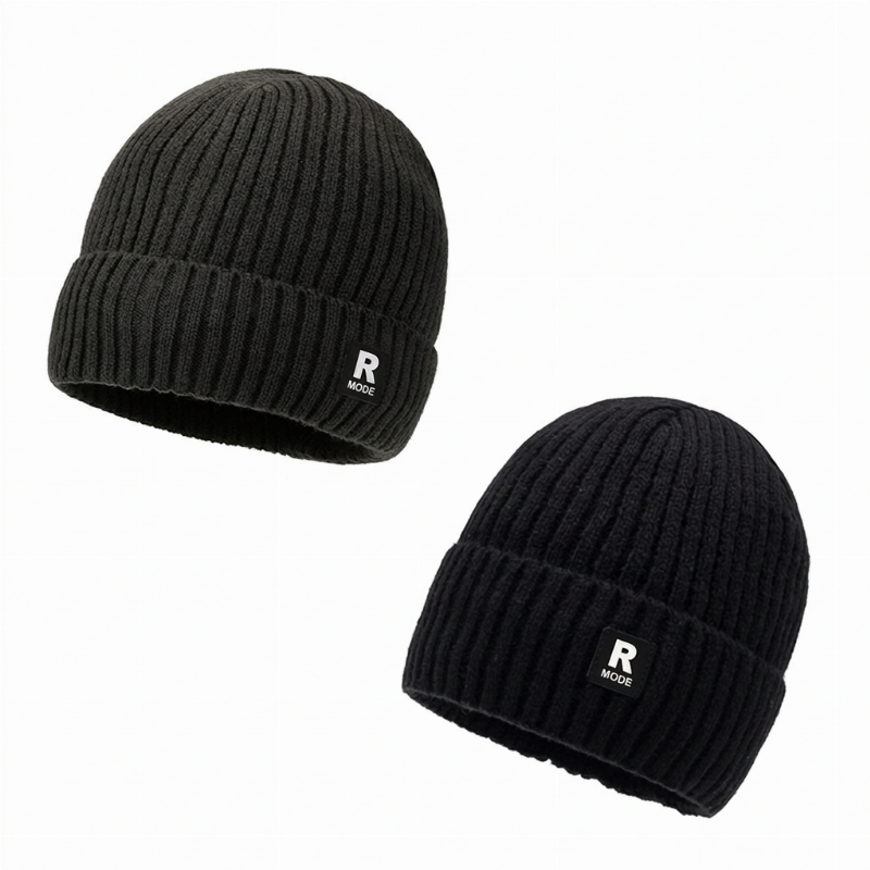 Bonnet chaud en maille slouchy pour homme
