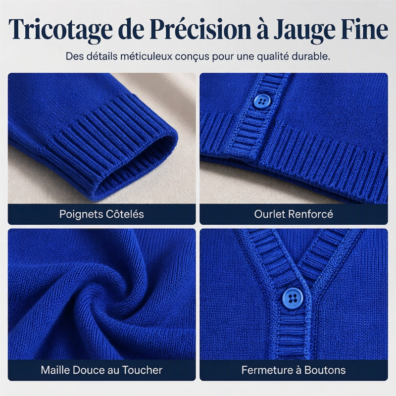 🔥 50% de réduction 🔥Cardigan chaud en maille pour femme avec poches