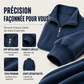 Sweat-shirt décontracté à col zippé pour homme