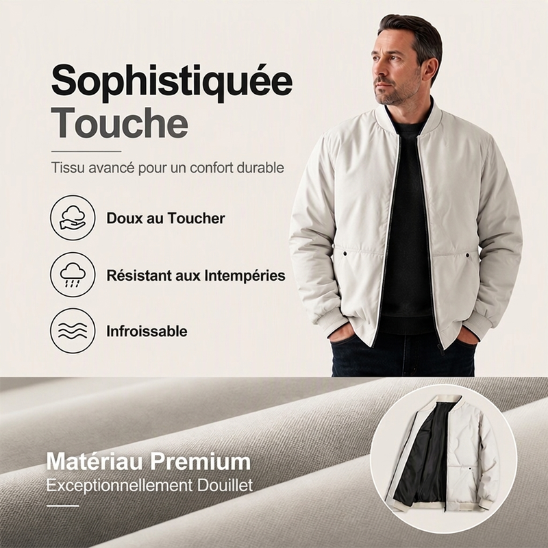 Veste de baseball chaude d'hiver pour homme