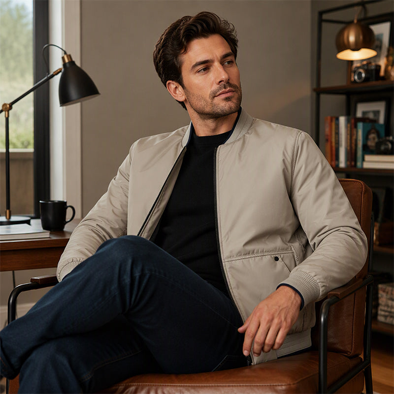 Veste de baseball chaude d'hiver pour homme