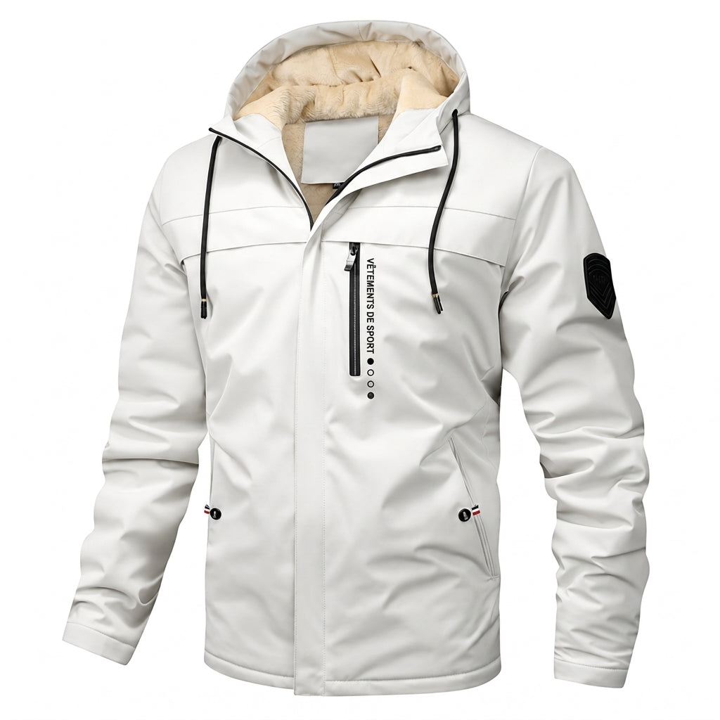 Manteau d'automne-printemps ample à doublure pelucheuse rétro américaine pour homme