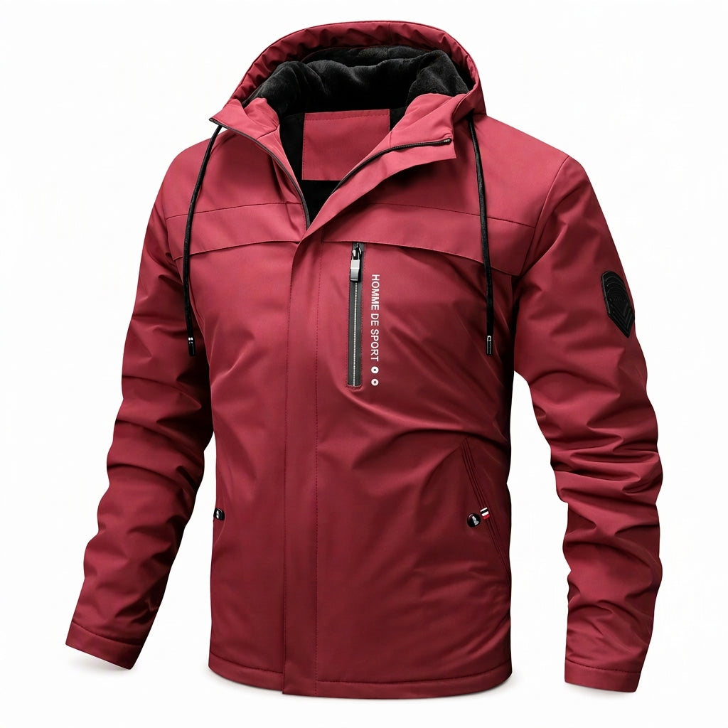 Manteau d'automne-printemps ample à doublure pelucheuse rétro américaine pour homme