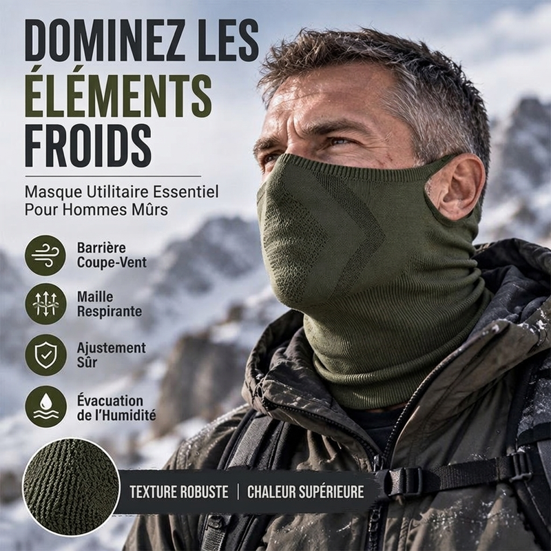 🔥Cou-Cagoule Coupe-Vent avec Boucle pour Oreilles
