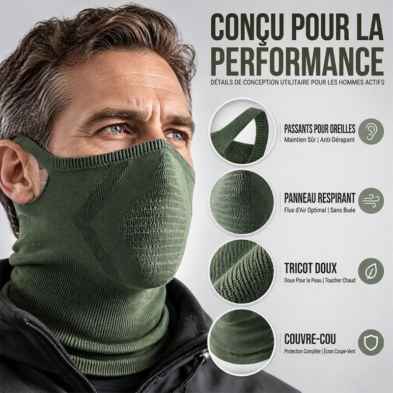 🔥Cou-Cagoule Coupe-Vent avec Boucle pour Oreilles