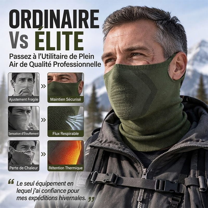 🔥Cou-Cagoule Coupe-Vent avec Boucle pour Oreilles