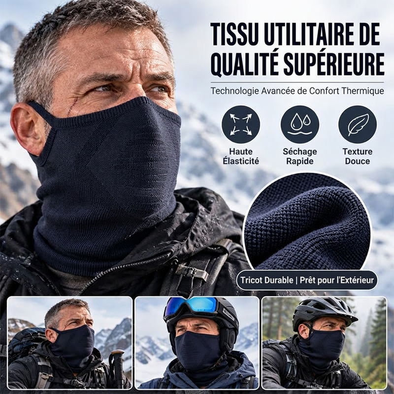 🔥Cou-Cagoule Coupe-Vent avec Boucle pour Oreilles