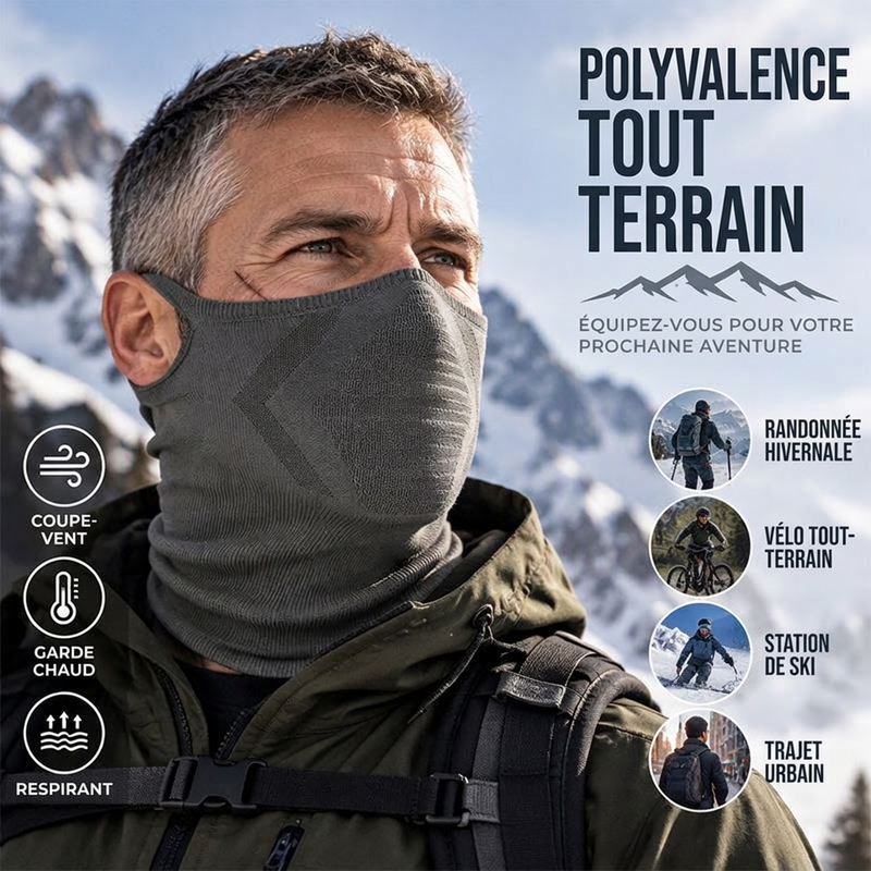 🔥Cou-Cagoule Coupe-Vent avec Boucle pour Oreilles