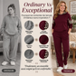 Ensemble féminin haut à imprimé léopard et pantalon droit taille haute