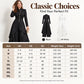 Ensemble femme élégant : manteau long et pantalon à jambes larges