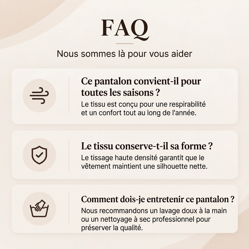 💖Soldes ! Prix cassés💖Pantalon de ville à taille haute et jambe large pour femme
