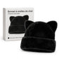 Bonnet d'hiver en fausse fourrure de vison pelucheuse pour femme avec oreilles d'ourson mignonnes - Bonnet chaud pour temps froid