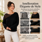 Chandail en fausse fourrure de vison pour femme avec patchwork en maille
