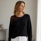Chandail en fausse fourrure de vison pour femme avec patchwork en maille