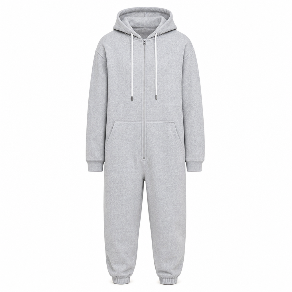 Ensemble de survêtement d'hiver pour homme avec sweat à capuche zippé intégral et pantalon de jogging