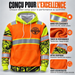 Sweat-shirt à capuche réfléchissant haute visibilité pour homme
