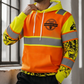 Sweat-shirt à capuche réfléchissant haute visibilité pour homme