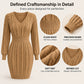 Robe Pull Moulante Élégante en Tricot torsadé pour Femme