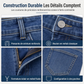 Jeans extensibles slim fit pour homme, pantalon en denim décontracté à taille mi-haute
