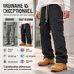 Pantalon cargo homme chaud et pelucheux en câble