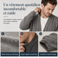 Cardigan en maille jacquard ample pour homme