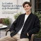 Cardigan en maille jacquard ample pour homme