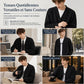Cardigan en maille jacquard ample pour homme