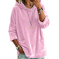 Sweat à capuche en velours pour femme